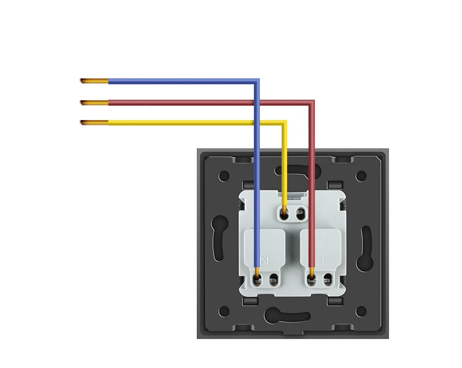 Livolo новая настенная розетка, французская стандартная розетка, C7C1FRWF, 4 цвета стеклянная панель, 100~ 250 В 16A, с водонепроницаемой крышкой, без логотипа