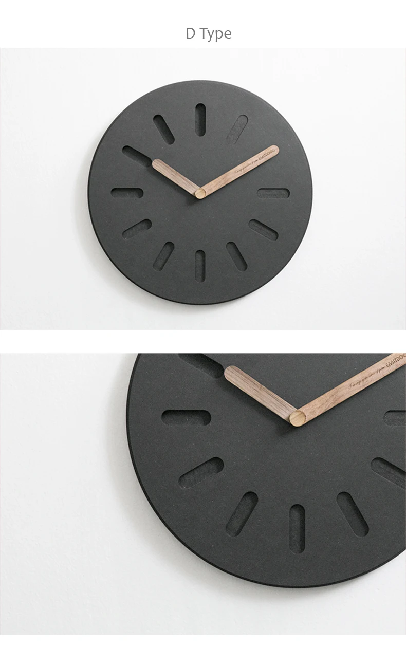 EMITDOOG 12 дюймов Европейский Стиль Серый экологически чистые деревянные часы Современный дизайн дома декоративные квадратные бетонные настенные часы