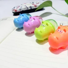 Панда шаблон штамп 4 шт. гиппопотам моделирование штампы указано ABS учителя комментарии милый мультфильм штамп набор