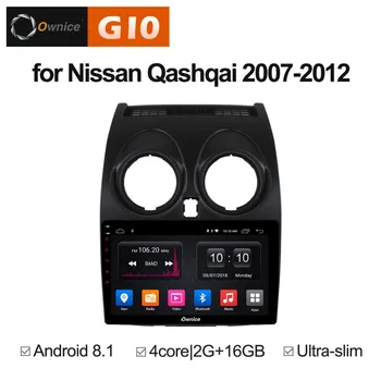 

1024*600 Android 8.1 Quad 4Core 2GB RAM+16GB ROM 9 inch Car DVD Player for Nissan Qashqai 2007-2012 GPS Navi Radio Stereo BT