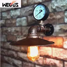 loft vintage creative water pipe E27 light wall lamp,bedroom restaurant bar metal personality Edison light bulb wall scone loft vintage creative water pipe E27 light wall lamp,bedroom restaurant bar metal personality Edison light bulb wall scone