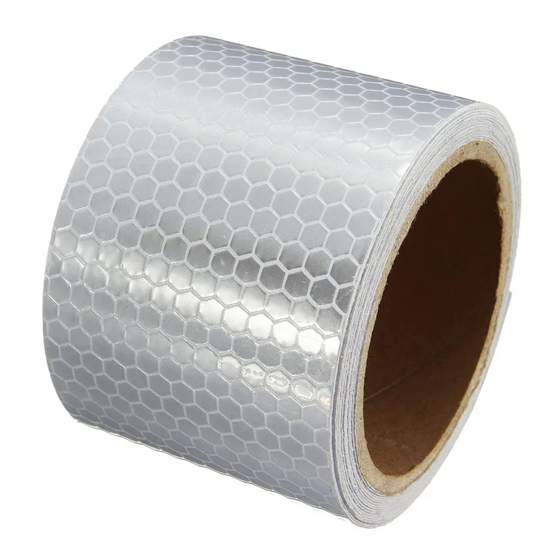 

MTGATHER Reflective Safety Warning Conspicuity Tape Film Sticker For Road Caution 3Meter x 5CM Silver White Top Quality