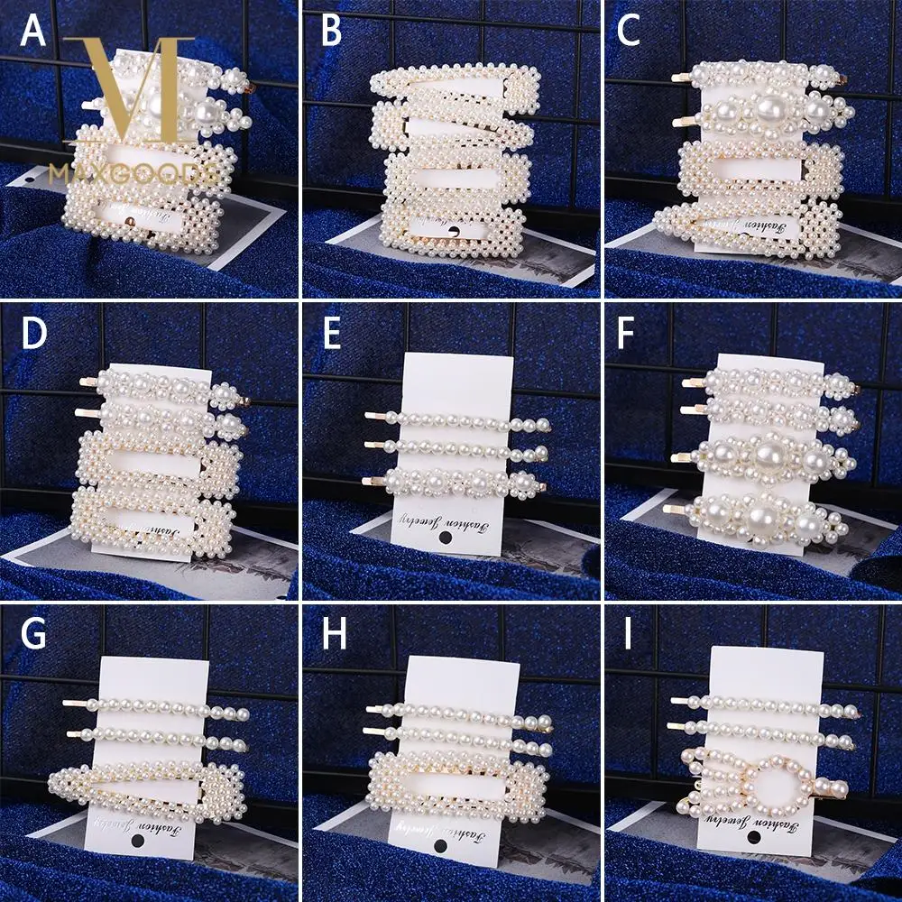 1 комплект, твердые жемчужные заколки для волос для женщин и девочек, заколка для волос, модные шпильки, трендовые аксессуары для волос ручной работы, стильные украшения