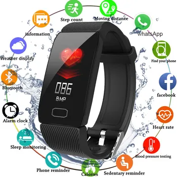 

Smart Band Blood Pressure Q1 Heart Rate Monitor Fitness Tracker Smart Watch Fitness Bracelet Waterproof Weather Display Sport