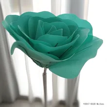 Гигантский Искусственный цветок розы из пенопласта, украшение для свадьбы, цветочный фон для стены, сделай сам, Роза из пенопласта, венок, искусственный цветок