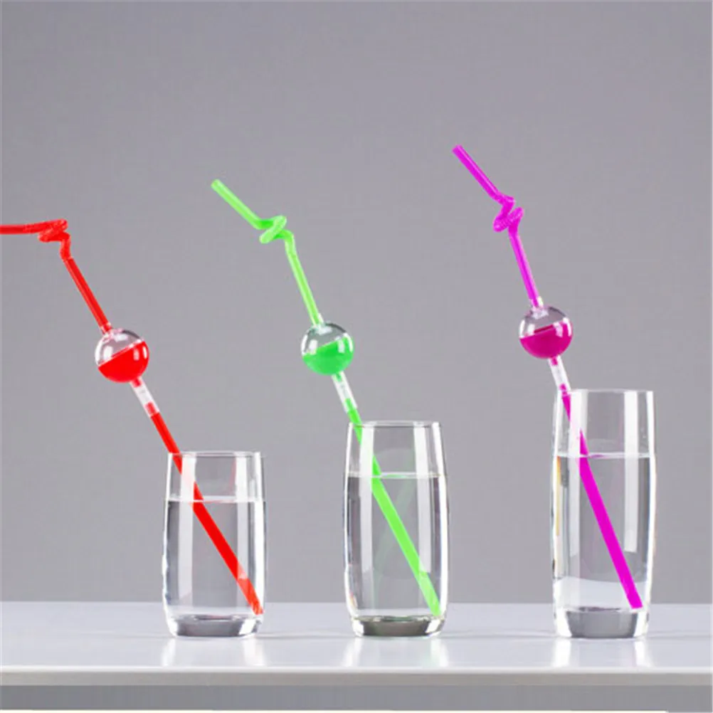 1Pc Drinking Straw Scalable Bent Straw For Kids Birthday Party Mix Colors