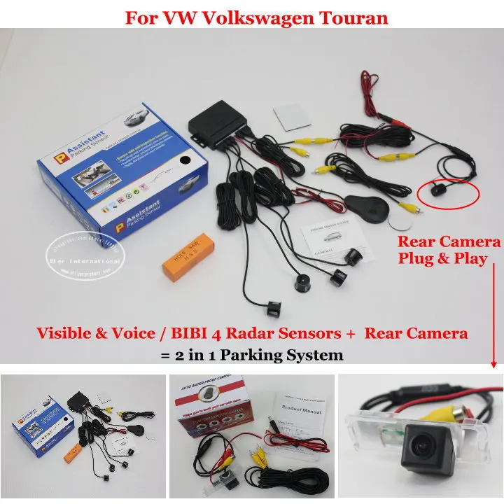 Автомобильная камера для VW Volkswagen Touran автомобильные парковочные датчики +