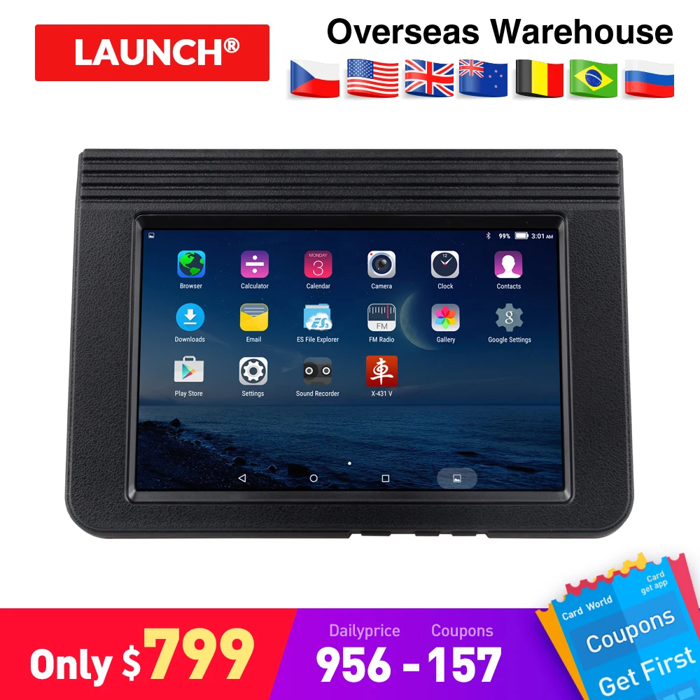 

Launch X431 V 8 Wifi/Bluetooth Full System Diagnostic Tool x-431 v ECU Coding OBD2 pro mini Scanner online update 2 year free