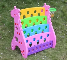 Pretend Play children playing game player plastic shelf deer bookcase cabinet storage rack of kindergarten toy furniture cabinet
