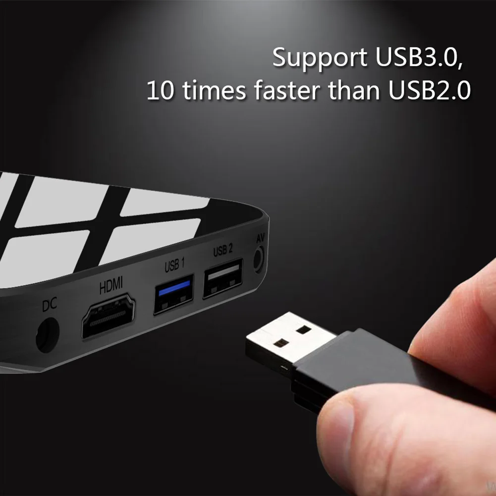 905Y2 A95X PLUS Smart Amlogic 4 Гб + 32 ГБ Android 8 1 четырехъядерный мини медиаплеер телеприставка