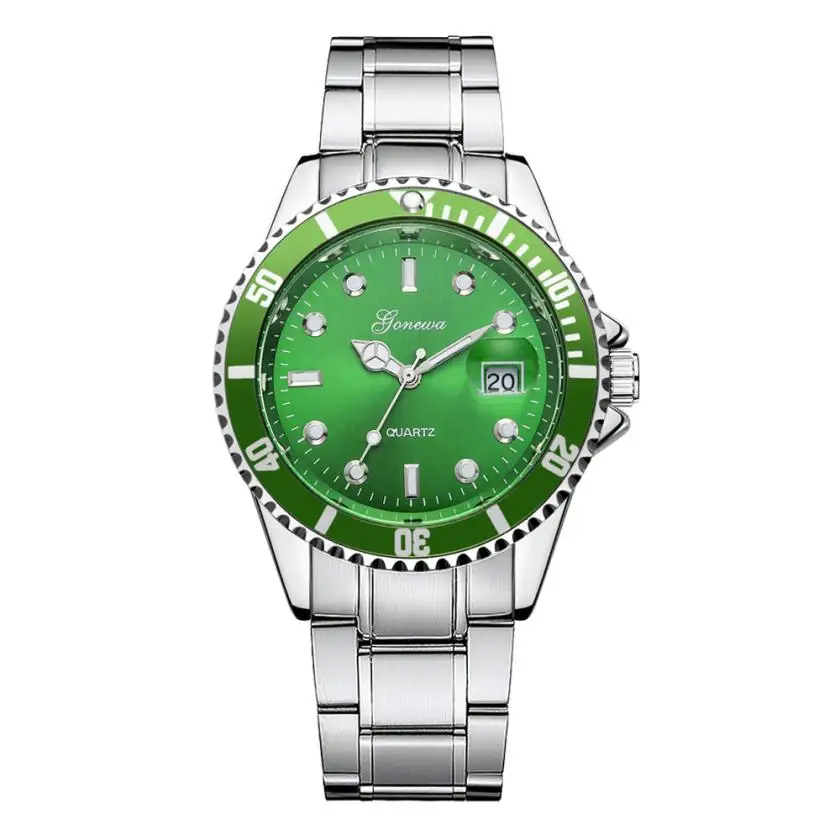 Reloj hombre Новые Модные Военные часы из нержавеющей стали, Спортивные кварцевые аналоговые Мужские наручные часы, стильные мужские деловые часы
