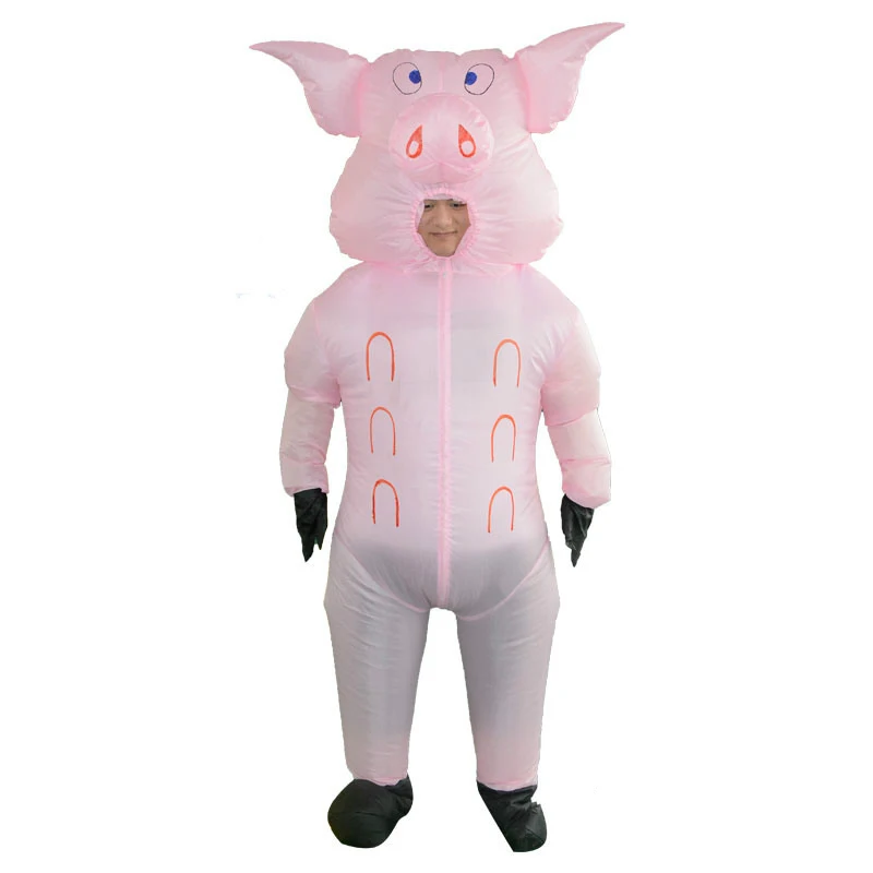 Надувные свиньи, надувные животные, ферма, для взрослых, нарядное платье, костюм, надувной костюм, розовая свинья, косплей для взрослых, Disfraces, Хэллоуин