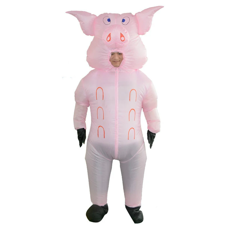 Inflatable Pigs Blow Up Animal Farm Adult Fancy Dress Costume