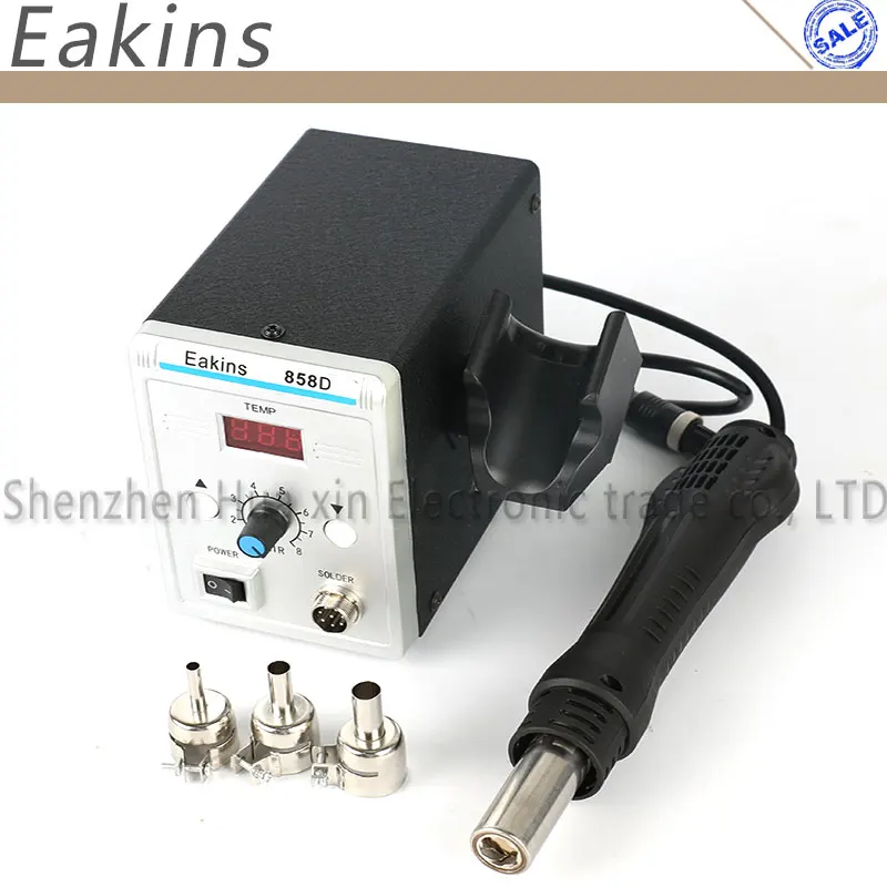 Eakins высокое качество 858D паяльная станция 220V 700W цифровой Дисплей Электрический