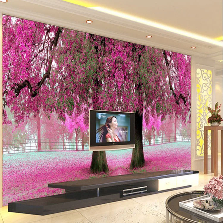 Large mural wallpaper bedroom TV background wallpaper the living room