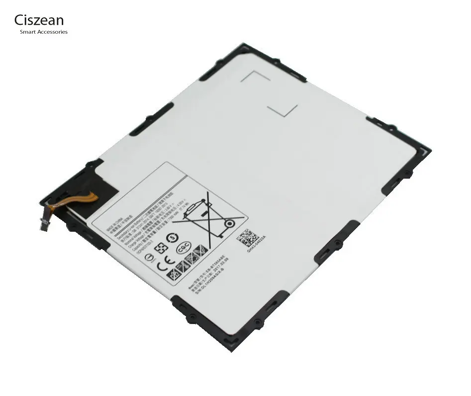 Ciszean 7300 мА/ч, EB-BT585ABE Замена Батарея для Samsung Galaxy планшет Tab A 10,1 T580 SM-T585C T585 T580N+ Инструменты