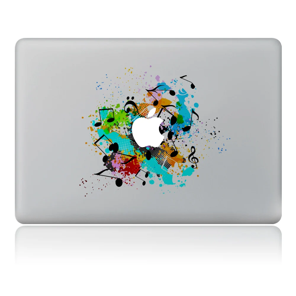 Vati Leaves Removable Lion Vinyl Decal Sticker Skin Art Black for Apple Macbook Pro Air Mac 13 15 inch Unibody 13 15 Inch Laptop