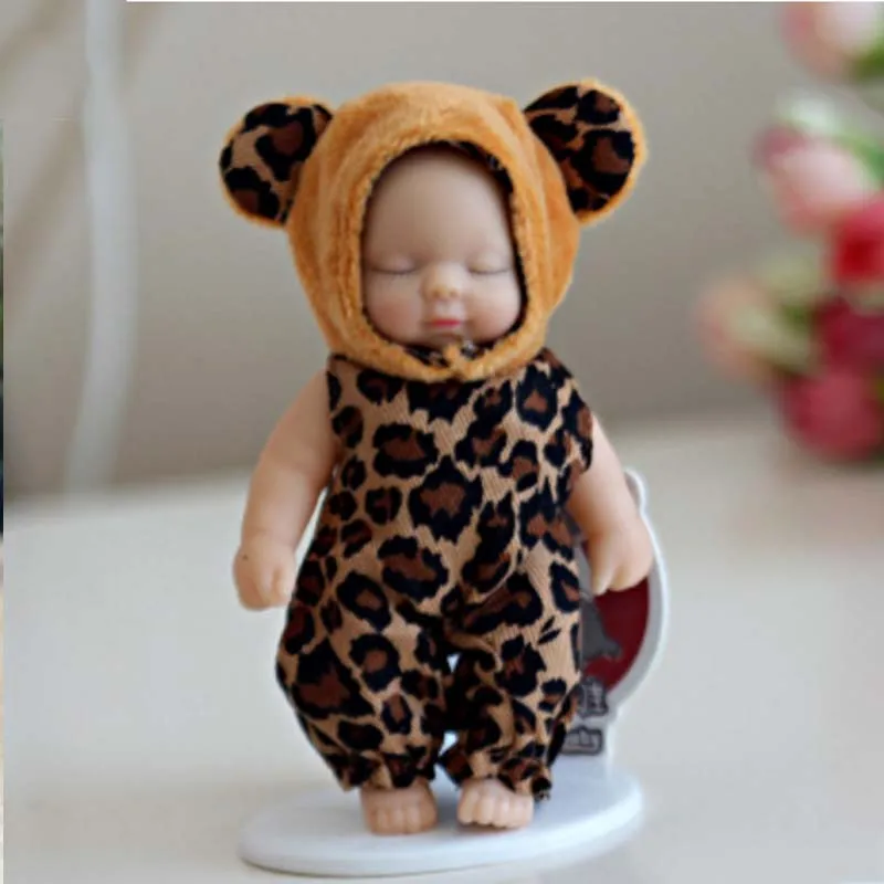 Cute Cartoon Baby Sleeping Doll Keychain PVC Lovely Vinyl Dolls Car Keyring Women Key Holder Gift Child Toy 14