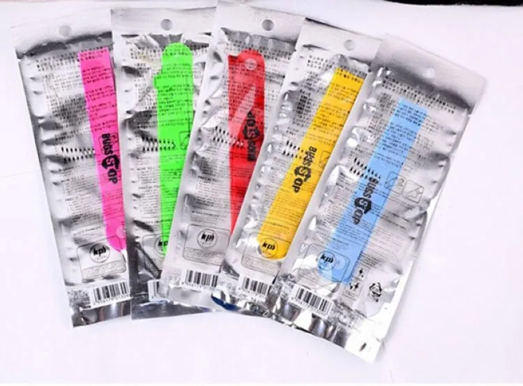 NEW ANTI MOSQUITO BUG REPELLENT WRIST BAND BRACELET, ADJUSTABLE SIZE  Non Toxic Deet Free (6)