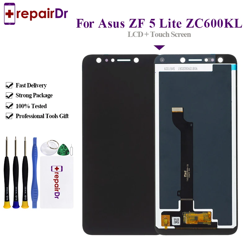 

6.0" For Asus ZenFone 5 Lite 5Q X017DA LCD ZC600KL S630 SDM630 LCD Display Touch Screen Digitizer Assembly For Asus ZC600KL LCD