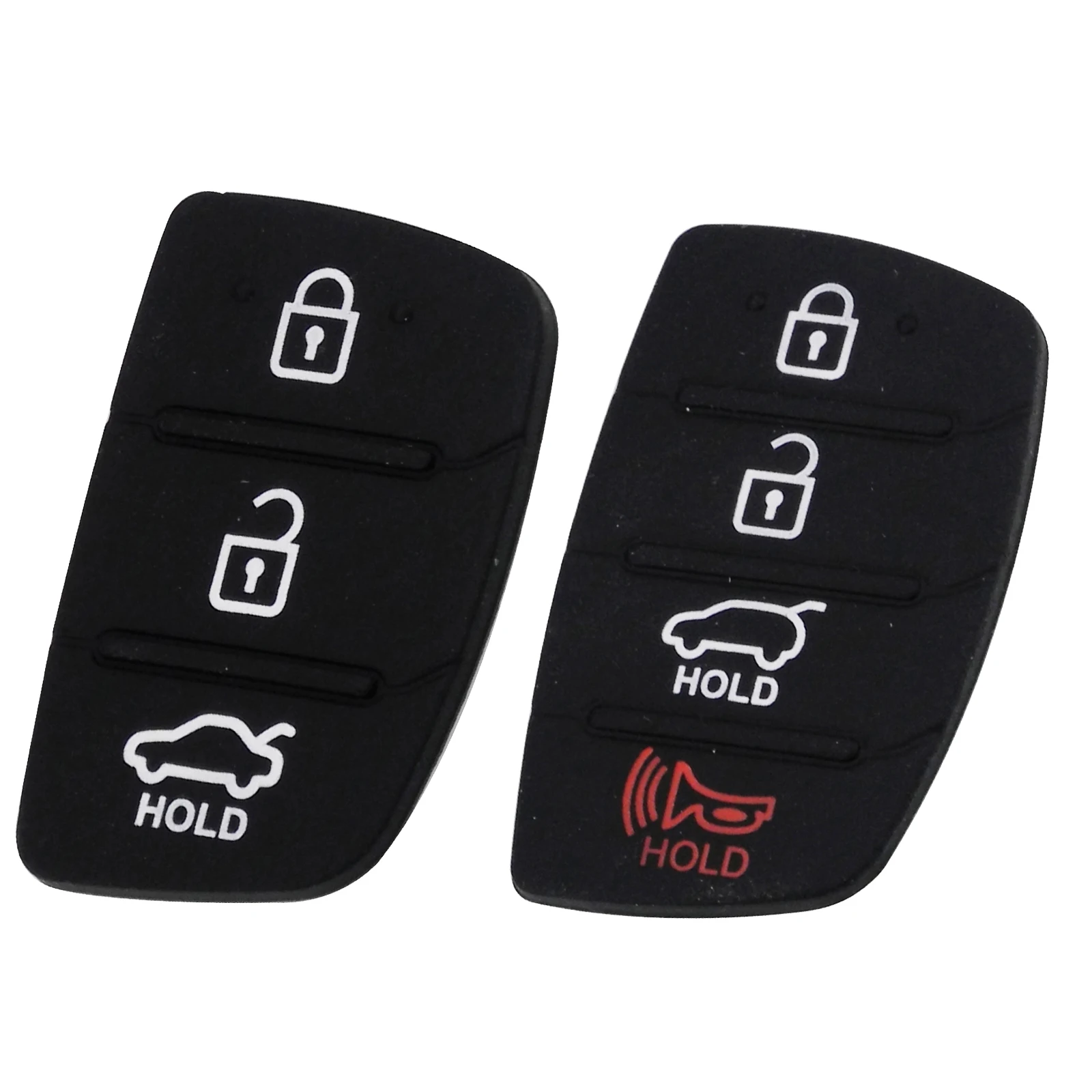 Keyforkess 10 pz/lotto in gomma Auto tasto chiave Pad per Hyundai 3/4 pulsanti chiave Shell vuoto caso ricambi Auto sostituzione - HTB1NrZfhDvI8KJjSspjq6AgjXXaX