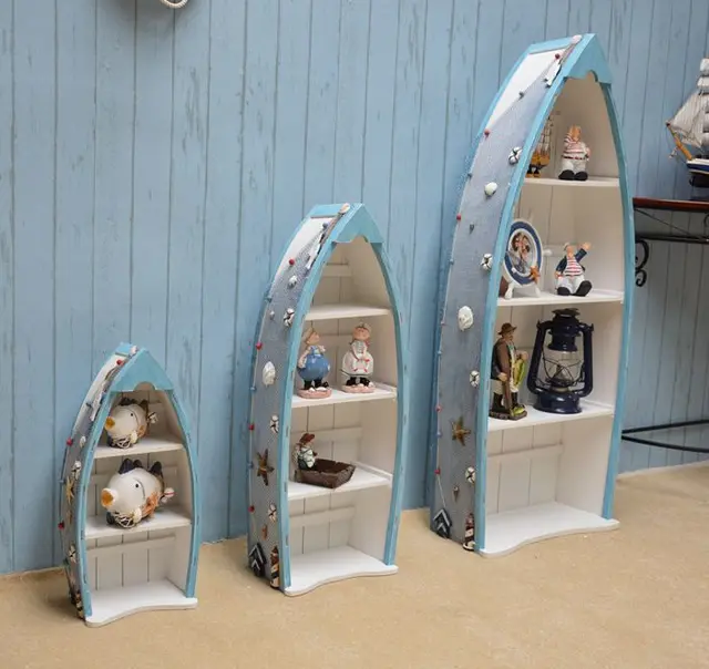 Mediterrane stijl houten ornamenten creatieve interieur rek ... Mediterrane stijl houten ornamenten creatieve interieur rek ...