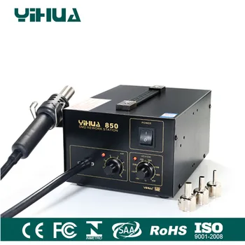 

3 Nozzles Hot-Air Soldering Station , SMD Rework Station Lead Free With Heat Gun YIHUA 850