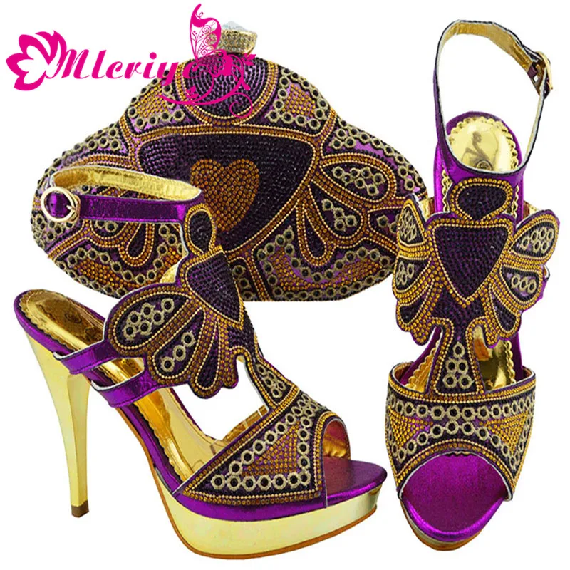 

talian Matching Shoes and Bag Set African Wedding Shoe and Bag Set Italy Shoe and Bag Set Women High Heels Sandal