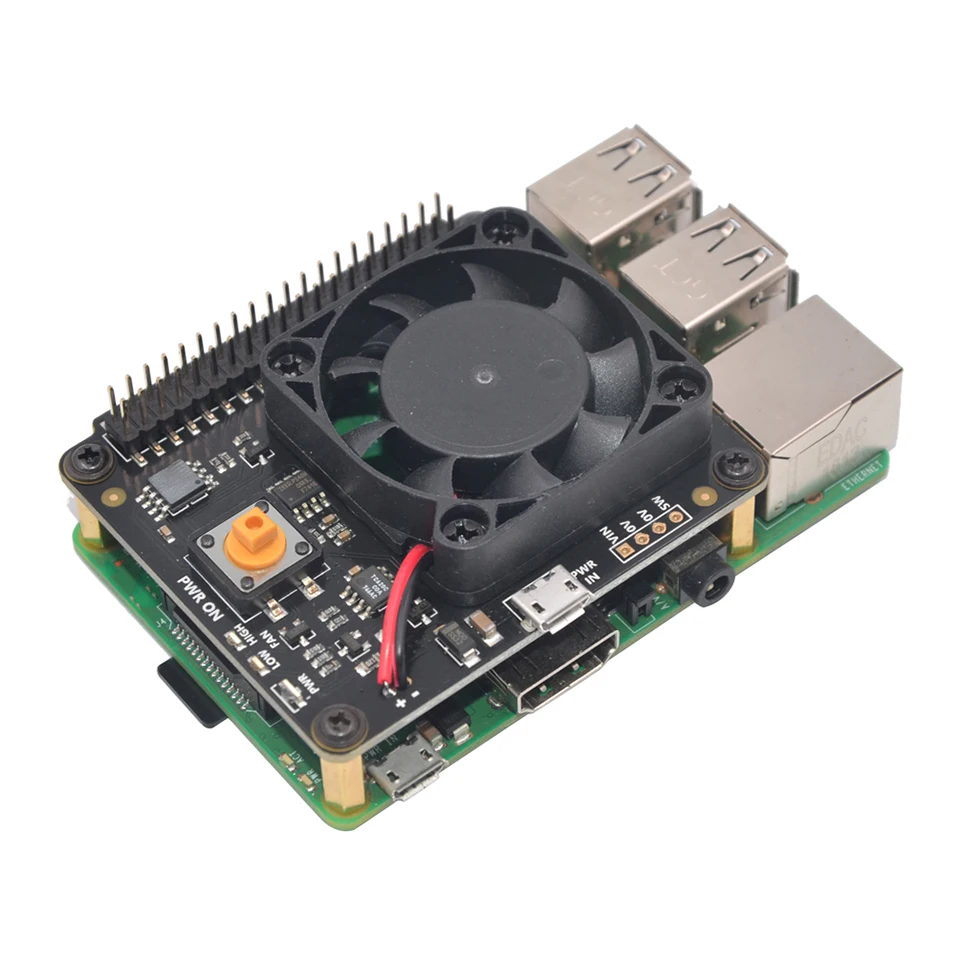 Raspberry Pi X730 автоматическое охлаждение + безопасное отключение плата расширения