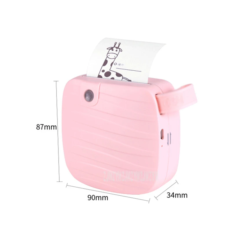 X1 Pocket Mini Thermal Printer Bluetooth 200DPI Portable Sticker Mini Thermal Label Printing Machine for Android iOS Phone