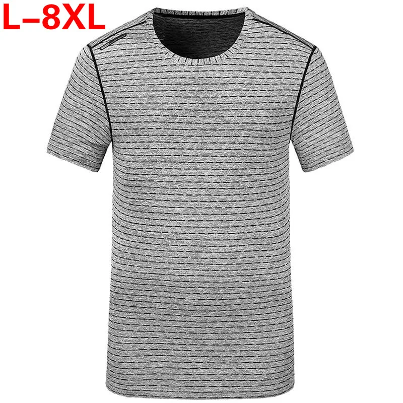 

Plus size L~7XL 8XL Brand Mens T-Shirts Summer funny Short Sleeve T Shirts casual quick dry Tee Shirts Male T shirt