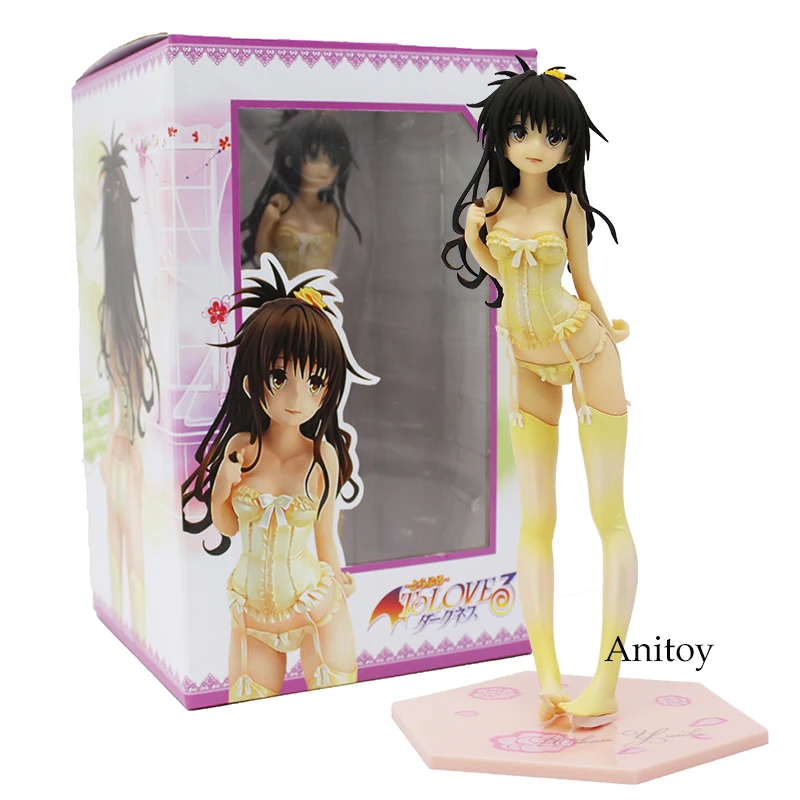 To Love Darkness Yuuki Mikan Action Figure 1/7 scale painted figure Wedding Dress Underwear Ver. PVC Figure Model Toy