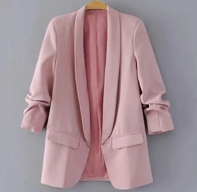 

New Women Blazers fashion slim blazer Ol suit jacket ladies office coat plus Size