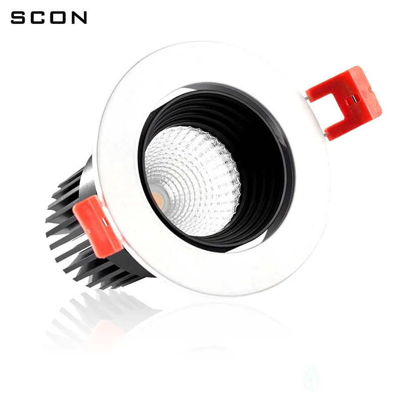 Lâmpada de Teto Quadro sem Emenda sem Fim Scon 9 Embutido Downlight Cob Cri ra 93 Parede Lavagem Hotel Spotlight Luz Interior Led 5 w - 20 Luzes e Iluminação