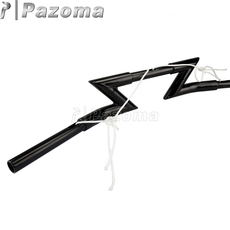 Черный мотоцикл 1 &quotClubman Drag Bar Crazy Z руль для Harley Softail Dyna Sportster XL Touring Bobber Chopper