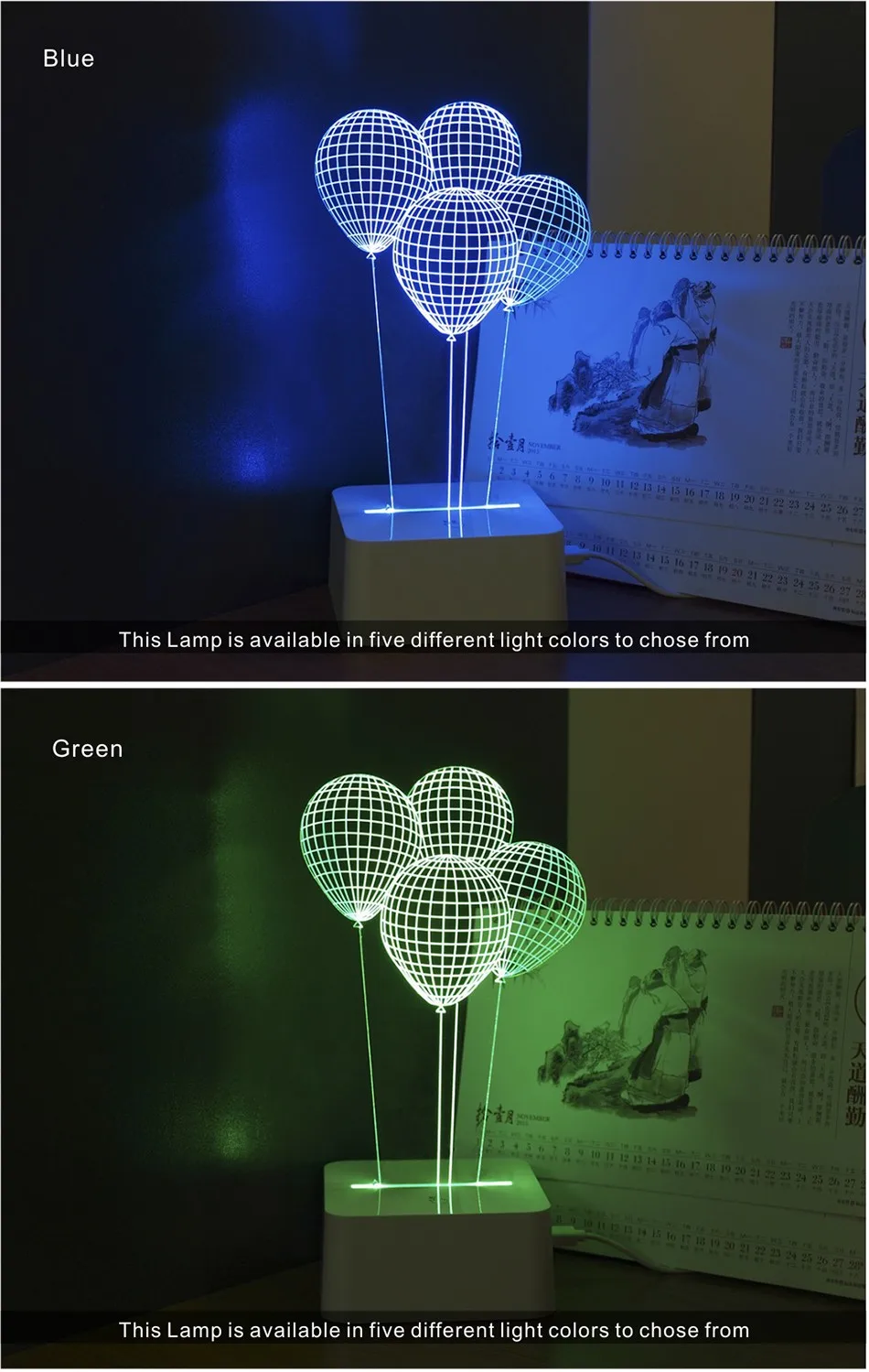 CNHIDEE Novel Fantasia Infantil 3d Balloon Table Light for Bedroom Living Room Decoration Besides Lampara Led Night Lights  (4)