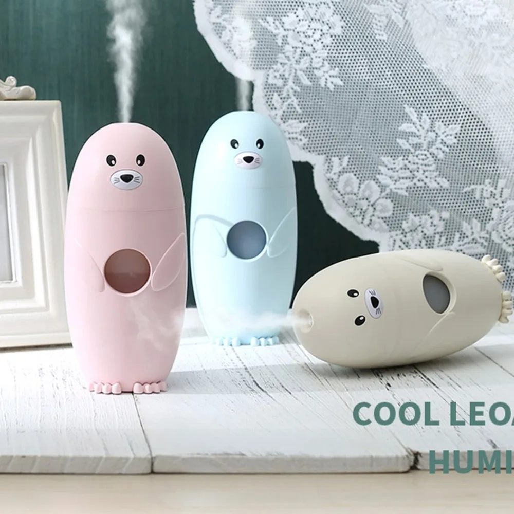 

Professional Cute Leopard Shaped Humidifier Mini Air Purifier Portable USB Diffuser Universal Home Office Purifier