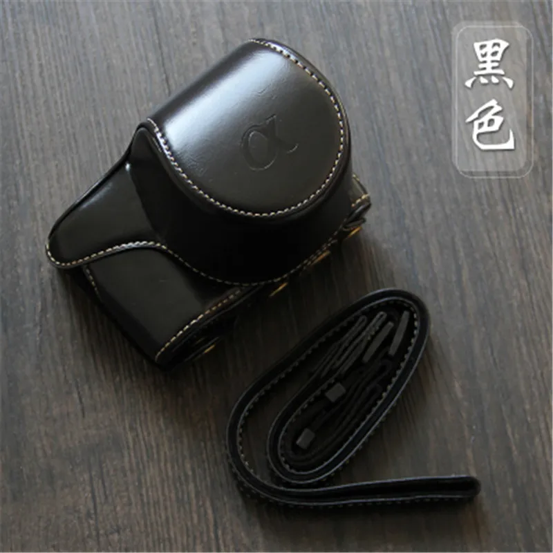 Pu кожаный защитный чехол с плечевым ремнем для sony NEX A6300 A6000 A6400 16-55 мм объектив камера сумка чехол