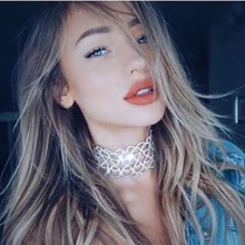 Big Crystal 8 font Necklace Luxury Rhinestones Choker Statement Necklace For Women Chockers Wedding Jewelry Maxi Collar Collier