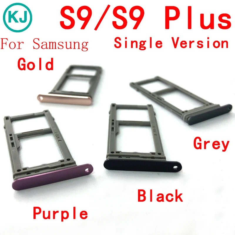 

Rear S9 Plus Sim Card Tray Holder for Samsung Galaxy S9 G960 / S9Plus G965 S9+ Sim Case Card Socket Slot Single Dual