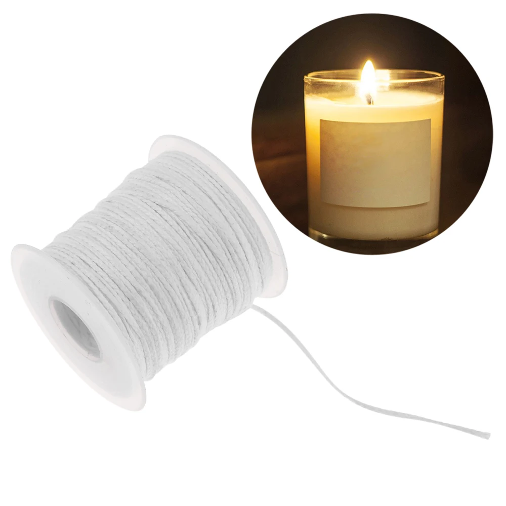 

61m Environmental Spool Of Cotton Braid Candle Wick Core For DIY Oil Lamps Candle Making Supplies Candle Make Accessories