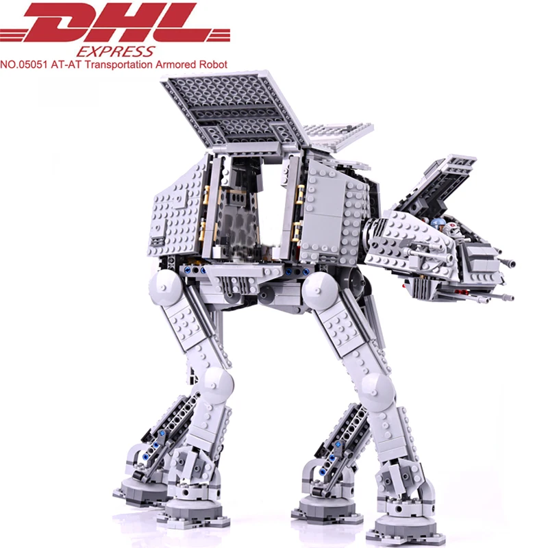 

Lepin 05051 1157Pcs Star Wars Figures The Force Awaken AT-AT Model Building Kits Blocks Bricks Toy For Children Compatible 75054