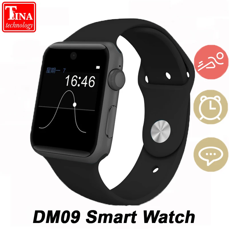 

100% Original DM09 Waterproof Smart Watch IPS Round Screen Life Sports Smartwatch for Apple Watch Huawei Android IOS Phones