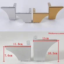 4 шт./лот нержавеющая сталь Золото Хром мебель для ванной кофе табурет для бара, дивана, кресла ноги Европейский лаконичный