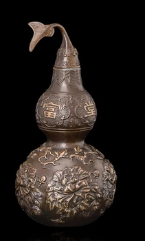

Copper decoration Fine Buddha Brass Chinese Style Antique Bronze of the Lucky Craft Pumpkin Fengshui riches and Honor Decoration