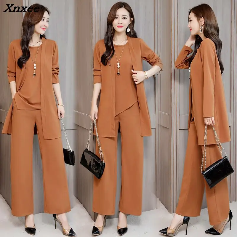 5xl  Autumn Two Piece Set Top And Pants Office Lady Loose Tracksuit Women Ensemble Femme Survetement Conjunto Feminino