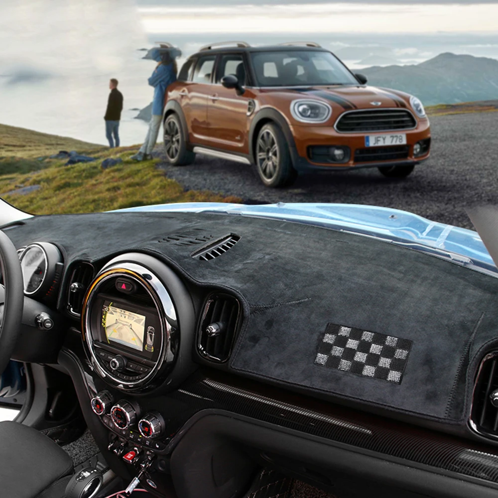 Для Mini Cooper One Jcw F55 F56 F60 Countryman F54 Clubman Приборная панель автомобиля антибликовые коврики ковровое покрытие защита центральной консоли