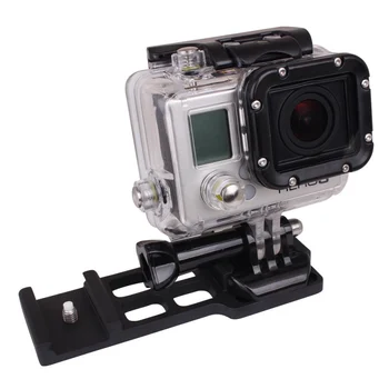 

New Aluminium Picatinny Weaver Gun Rail Mount Dirty Leopard Side Rail Mount for Go Pro HD HERO 4 3+ 3 2 1 Camera Accessories
