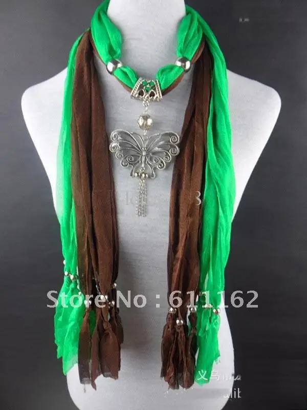 2013-48 шт корейский модный шарф кулон ювелирные украшения ожерелье Женские Симпатичные с кристаллами круг шарфы с ювелирными изделиями микс