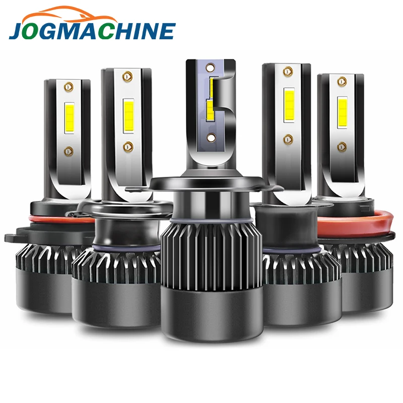 JOGMACHINE фар автомобиля H4 светодиодный H7 H1 H8 H9 H11 9005 9006 9012 100 Вт 10000lm 6000 K светодиоды с чипом CSP авто фар головного света и противотуманных фар с возможностью креативного лампы